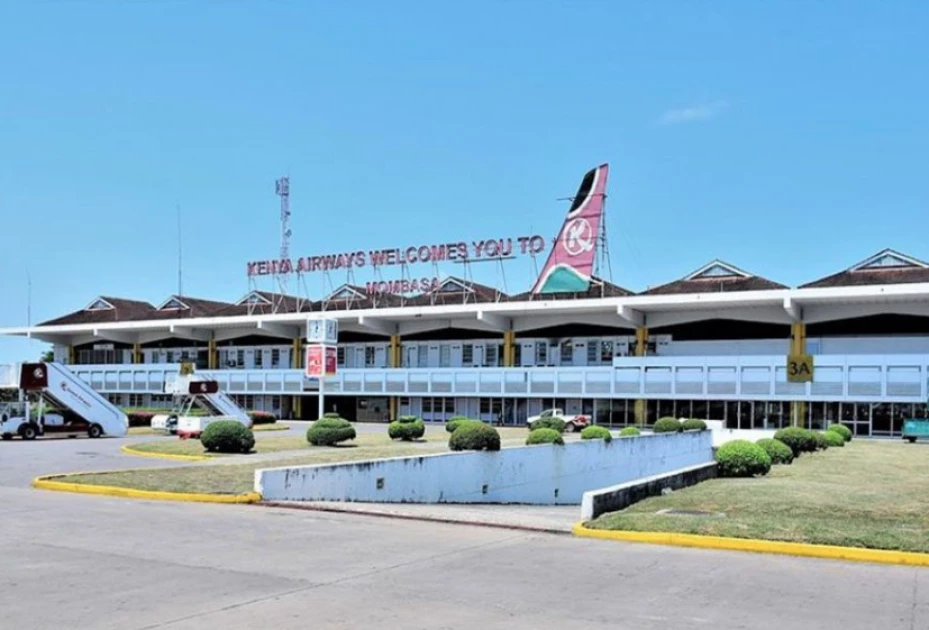 Airport runway and aircraft