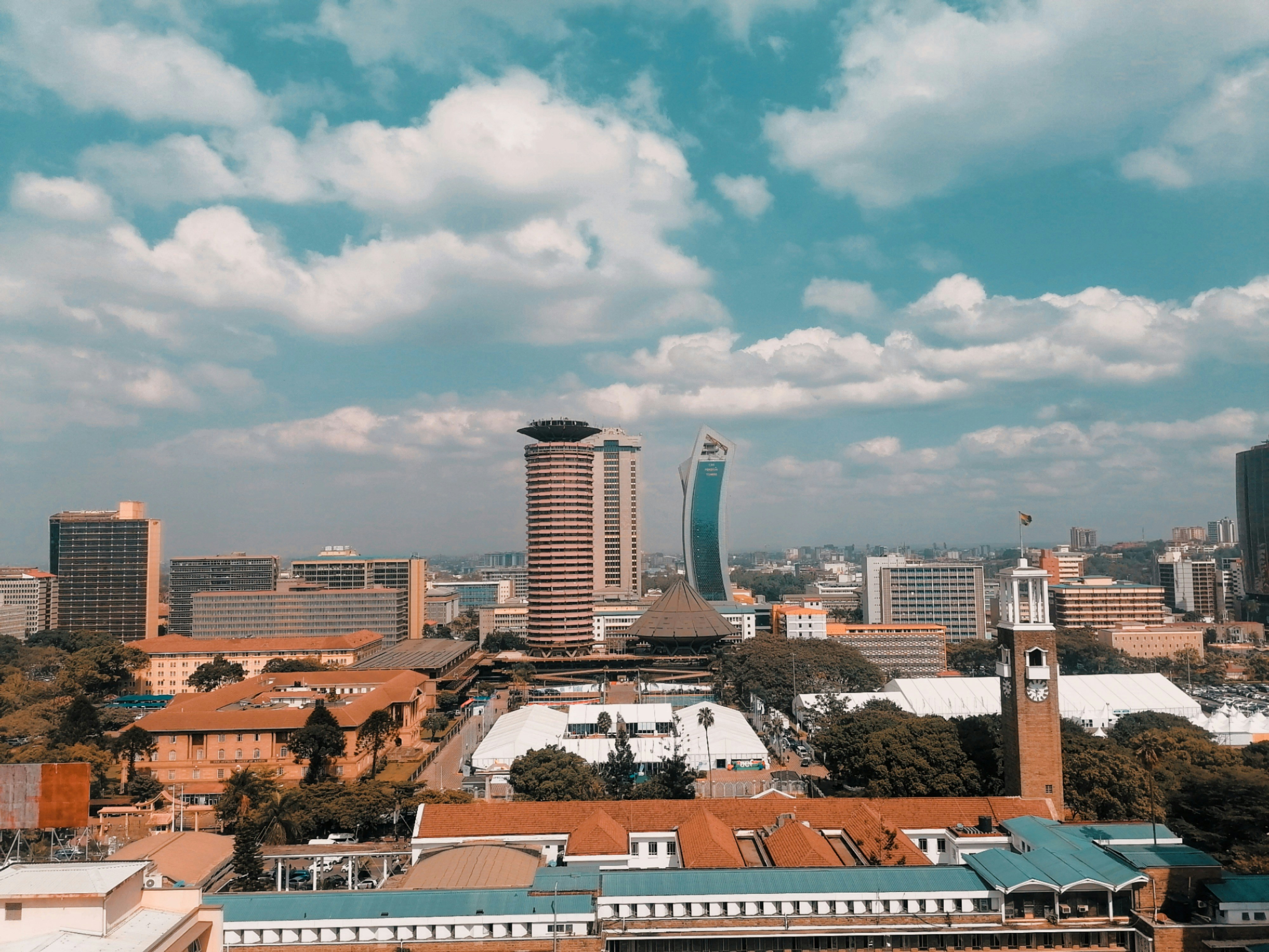 Nairobi urban skyline